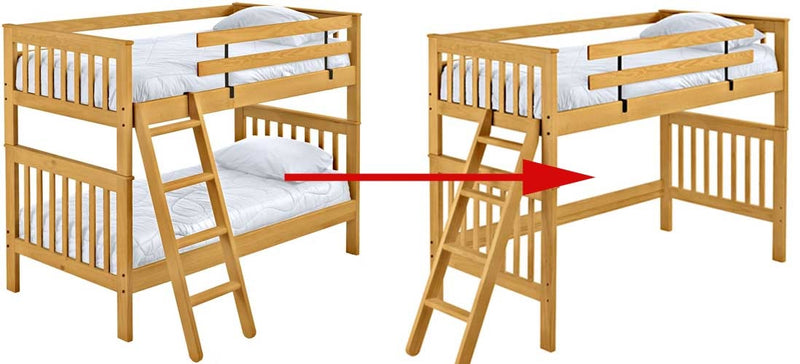 Turn a bed into deals a loft bed