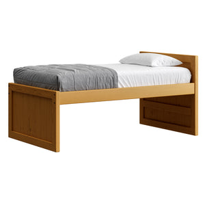 Captain's Bed, 39in Headboard, 26in Footboard. Sizes up to King
