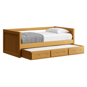 Panel Day Bed with Trundle. 29in High. Twin Size.