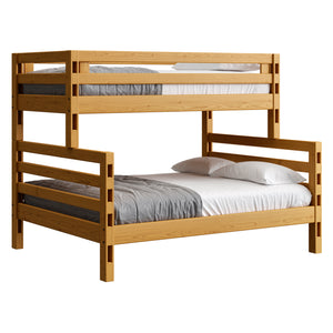 Ladder End Bunk Bed. TwinXL Over Queen.