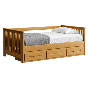 Shaker Day Bed with Drawers. 29in High. Twin Size.