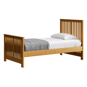 Shaker Bed. 44in Headboard, 29in Footboard. Sizes up to Queen