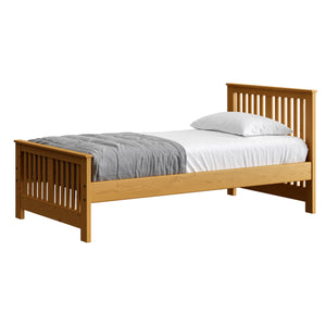 Shaker Bed. 36in Headboard, 22in Footboard. Sizes up to Queen