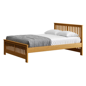 Shaker Bed. 36in Headboard, 18in Footboard. Sizes up to Queen