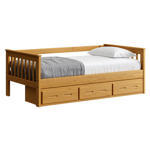 Mission Day Bed with Drawers. 29in High. Sizes up to Queen