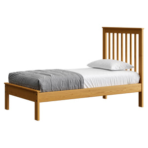 Mission Bed. 44in Headboard, 17in Footboard. Sizes up to Queen