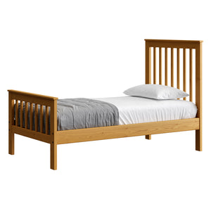 Mission Bed. 44in Headboard, 29in Footboard. Sizes up to Queen