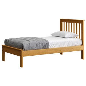 Mission Bed. 36in Headboard, 17in Footboard. Sizes up to Queen