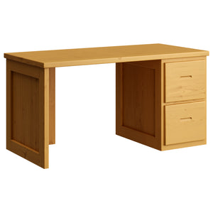 Desk, 2 File Drawers Right Side. 46in, 58in, 66in