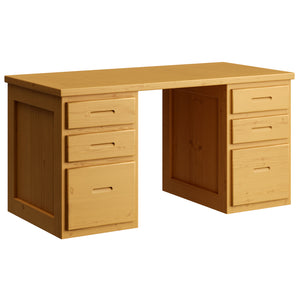 Desk, 3 Drawers On Both Sides. 58in, 66in