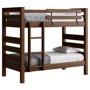 TimberFrame Bunk Bed. Twin Over Twin With Vertical Ladder.