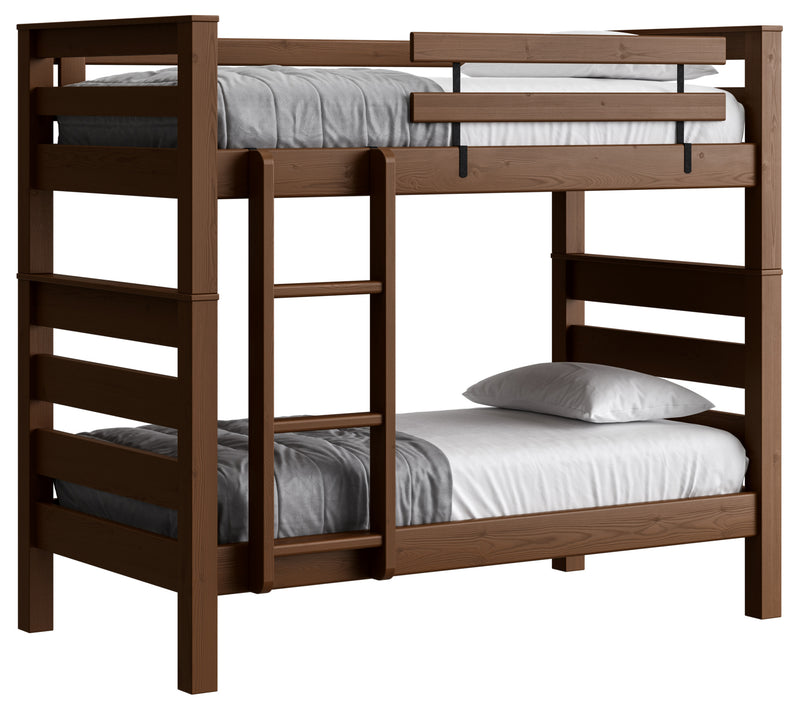 Picture of TimberFrame Bunk Bed - Twin Over Twin With Vertical Ladder - Crate ...