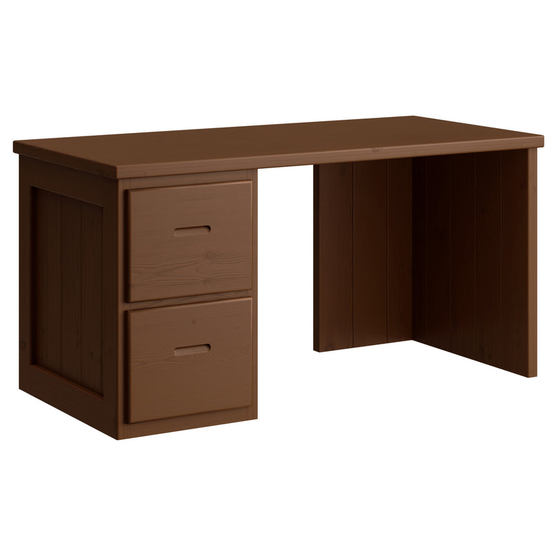 Desk, 2 File Drawers Left Side. 46in, 58in, 66in Crate Designs Furniture