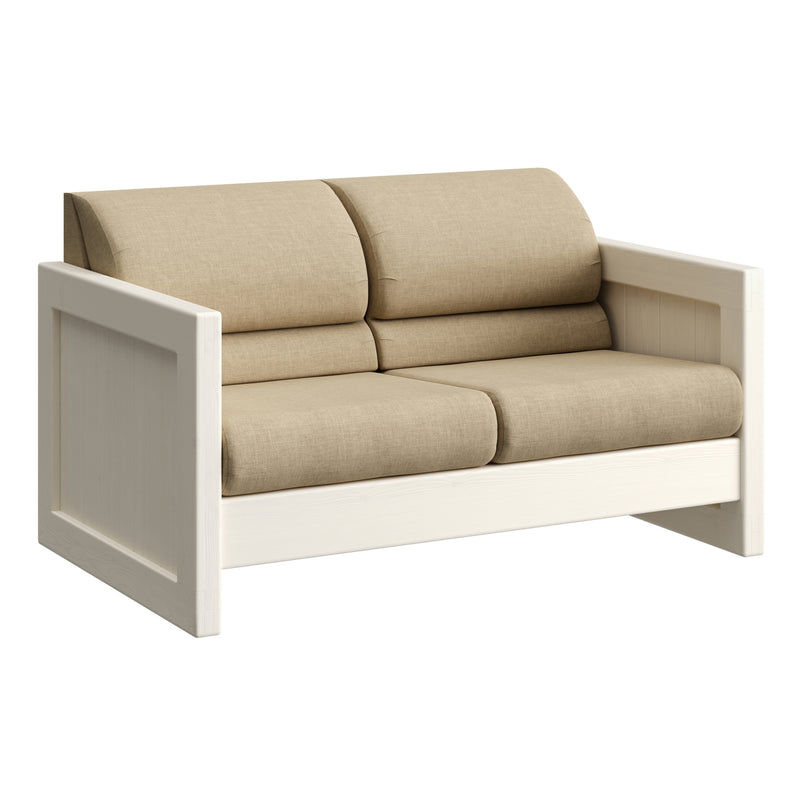 Loveseat, Attached Back Cushions Crate Designs Furniture