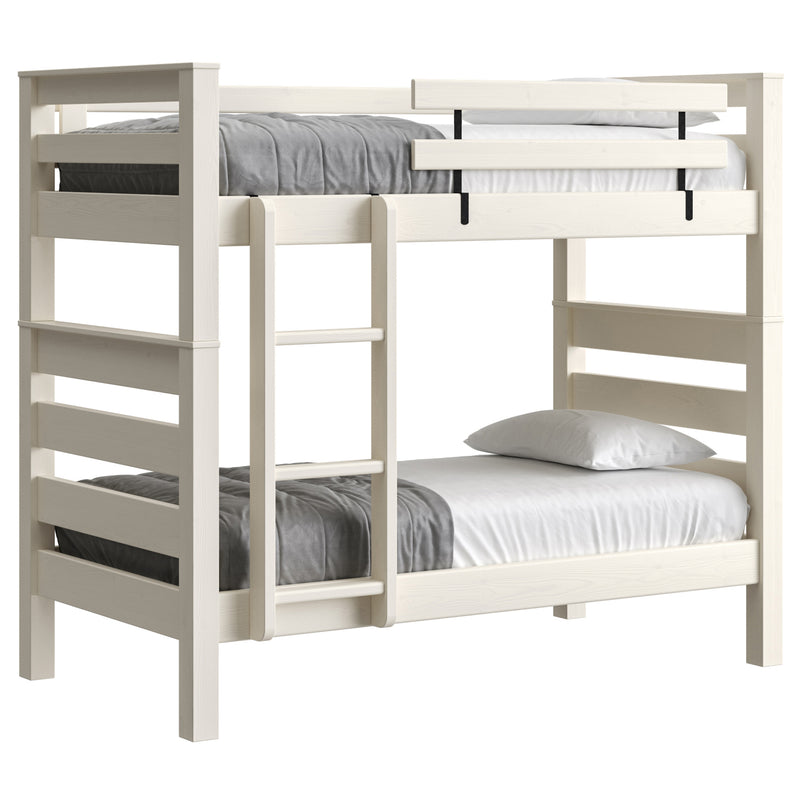 TimberFrame Bunk Bed Twin Over Twin With Vertical Ladder Crate