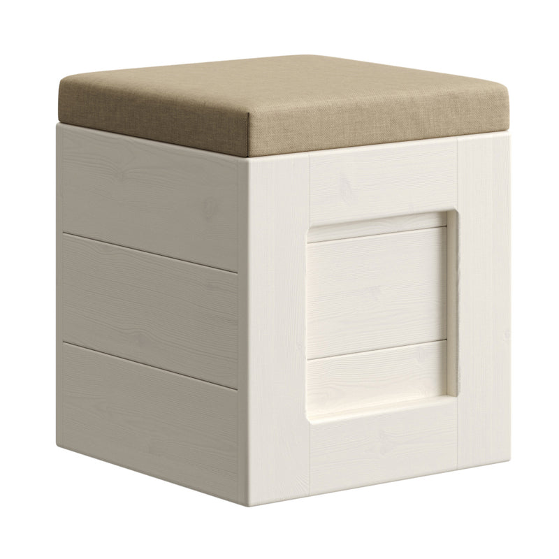 Upholstered storage cube Crate Designs Furniture