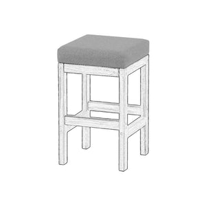 Upholstered Components for Bar or Kitchen Stool. Frame is Not Included.