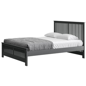 Shaker Bed. 44in Headboard, 18in Footboard. Sizes up to Queen