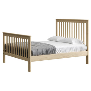 Mission Bed. 44in Headboard, 29in Footboard. Sizes up to Queen