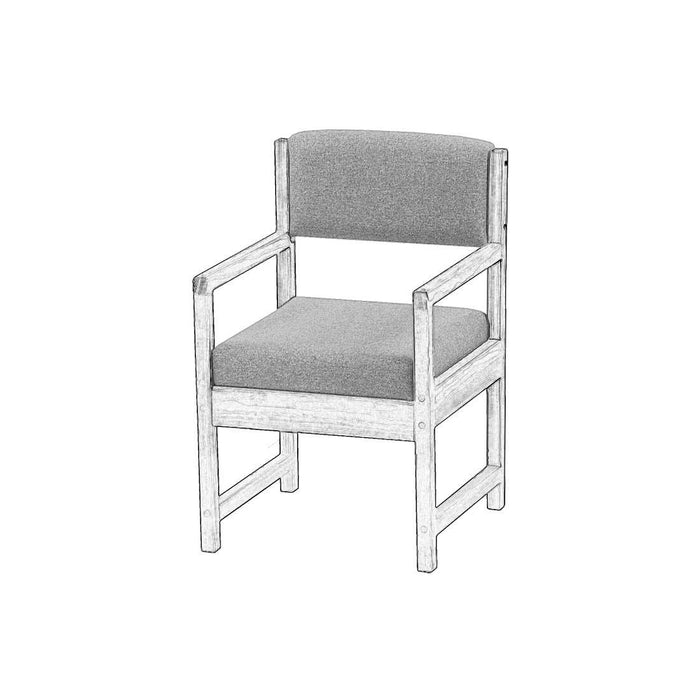 Upholstered Components for Dining Arm Chair. Frame is Not Included.