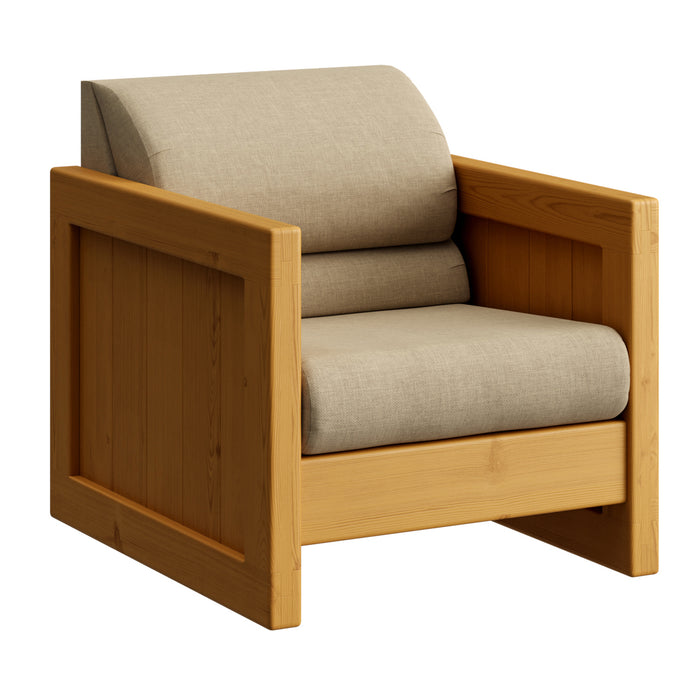 Arm Chair, Attached Back Cushions