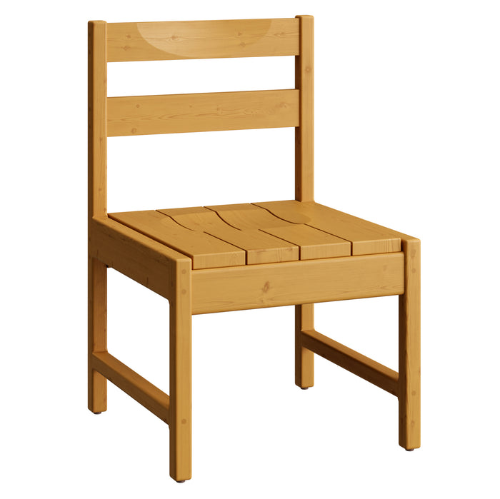 Dining Side Chair, Wide - Wood Seat and Back