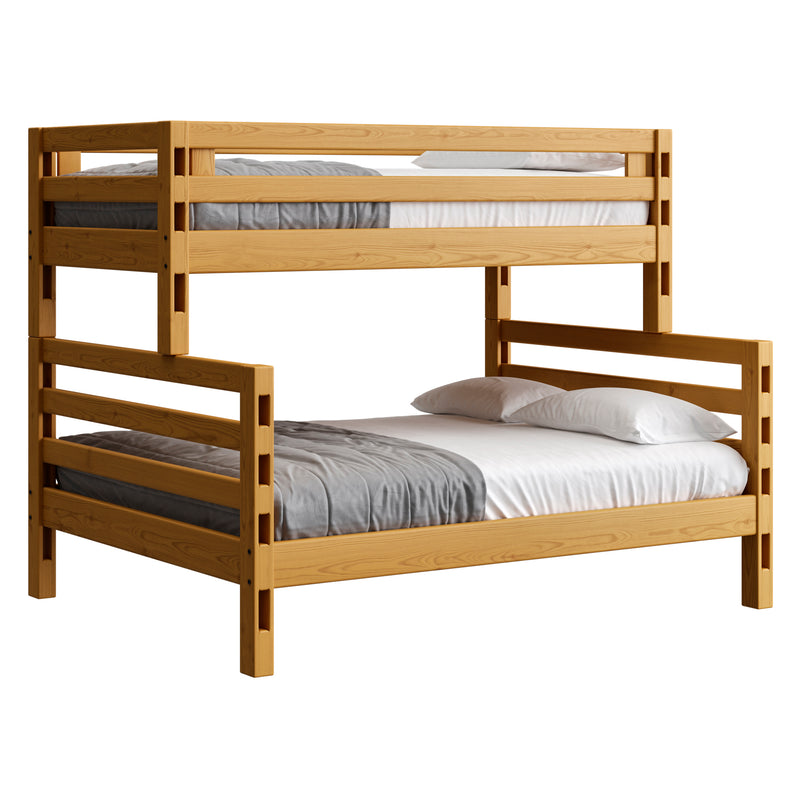 Ladder End Bunk Bed TwinXL Over Queen Crate Designs Furniture
