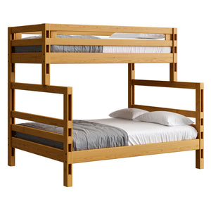 Ladder End Bunk Bed. TwinXL Over Queen.