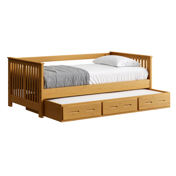 Shaker Day Bed with Trundle. 29in High. Twin Size.