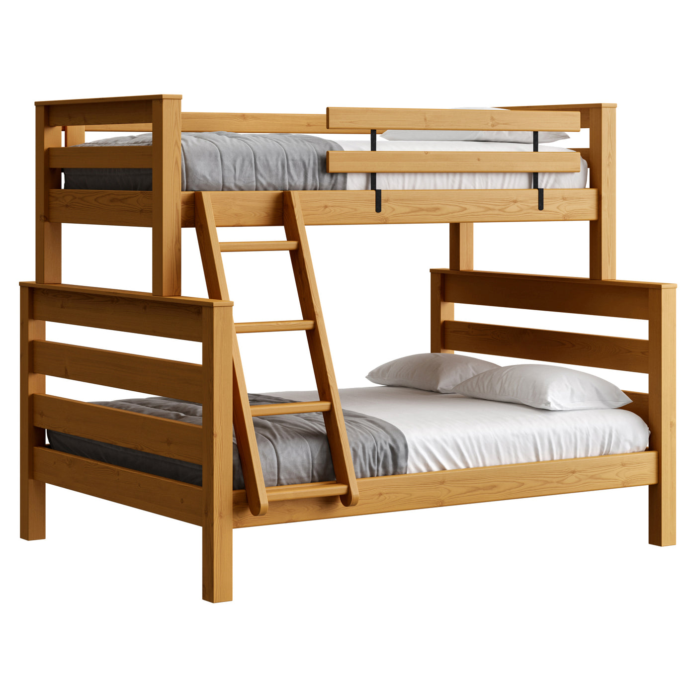 TimberFrame Bunk Bed - TwinXL Over Queen, Offset – Crate Designs Furniture