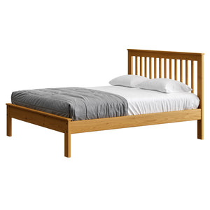 Mission Bed. 36in Headboard, 17in Footboard. Sizes up to Queen