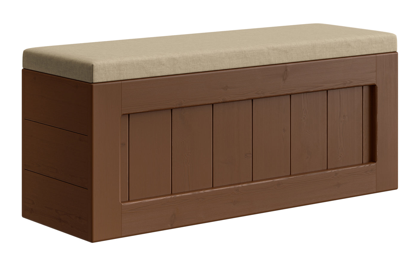 Storage bench, 42in wide – Crate Designs Furniture