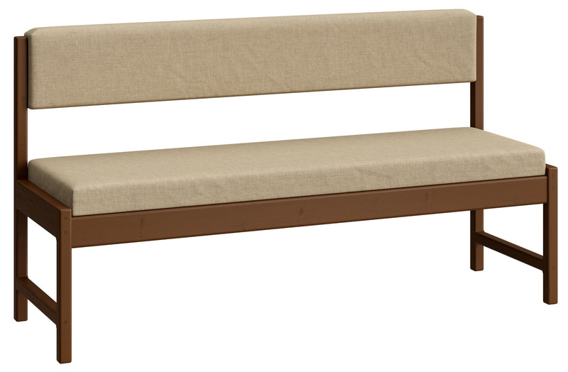 Bench with Back - 62in Wide – Crate Designs Furniture
