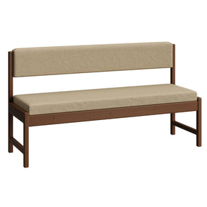 Bench with Back, 62in Wide