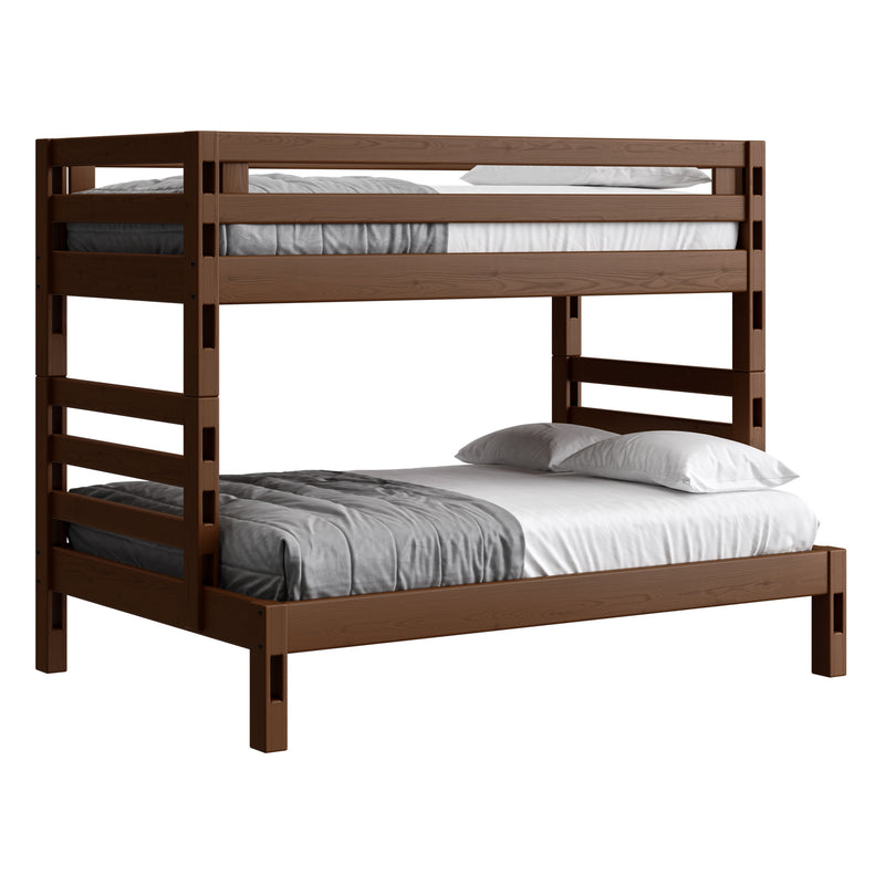 Ladder End Bunk Bed Twin Over Full, Cutaway Crate Designs Furniture
