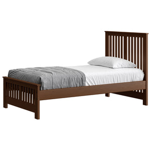 Shaker Bed. 44in Headboard, 18in Footboard. Sizes up to Queen