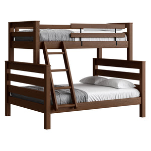 TimberFrame Bunk Bed. TwinXL Over Queen, Offset.