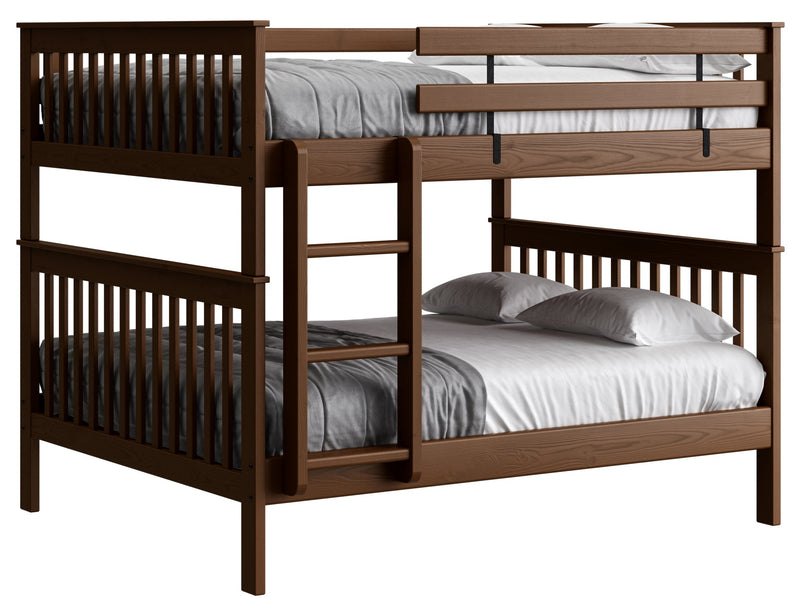 Mission Bunk Bed - Queen Over Queen. Vertical Ladder – Crate Designs ...