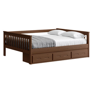 Mission Day Bed with Drawers. 29in High. Sizes up to Queen