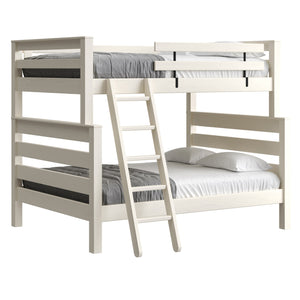 TimberFrame Bunk Bed. FullXL Over Queen With Ladder.