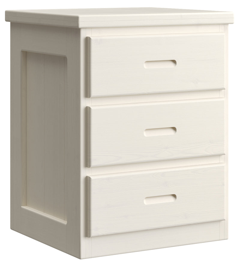 Night Table - 30in Tall - with 3 Drawers – Crate Designs Furniture