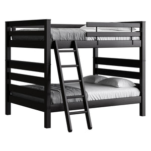 TimberFrame Bunk Bed. Queen Over Queen With Ladder.