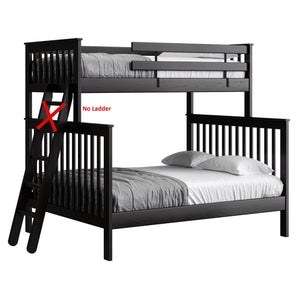Mission Bunk Bed. TwinXL Over Queen. Omit Ladder