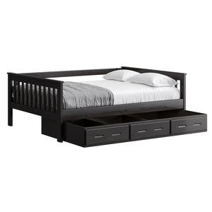 Mission Day Bed with Trundle. 29in High. Sizes up to Queen