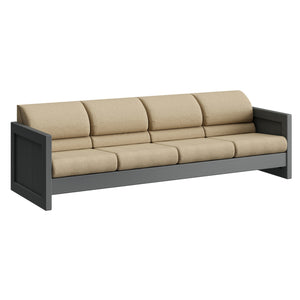 Sofa, 4 Seats, Attached Back Cushions
