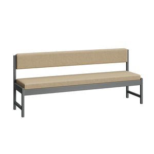 Bench with Back, 80in Wide
