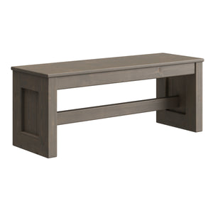 Bench, Wood Top, 43in, 63in, 81in wide