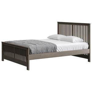 Shaker Bed. 44in Headboard, 22in Footboard. Sizes up to Queen