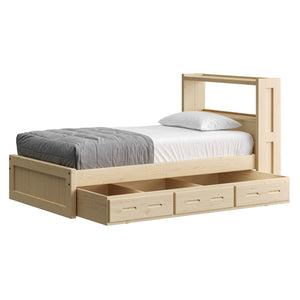 Bookcase Bed with Trundle. Sizes up to King