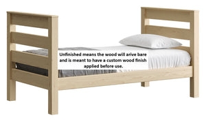 TimberFrame Lower Bunk Bed. Sizes up to Queen